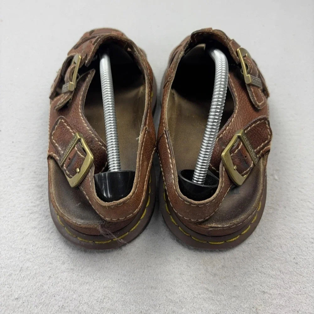 Vintage Dr. Martens Sandals Shoes Mens Size 11 Brown Leather Fisherman 10015